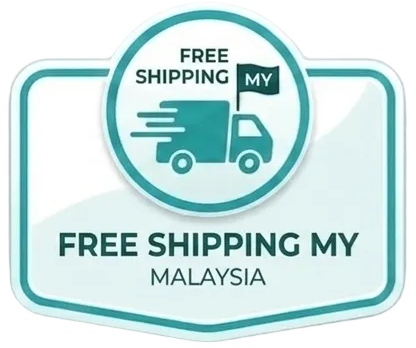 Free Shipping MY Malaysia logo on a white background